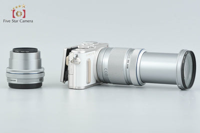 【中古】OLYMPUS オリンパス PEN E-PL8 EZ ダブルズームキット ホワイト シャッター回数僅少
