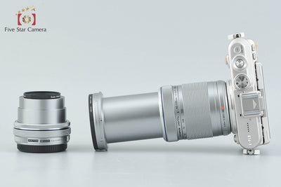 【中古】OLYMPUS オリンパス PEN E-PL8 EZ ダブルズームキット ホワイト シャッター回数僅少