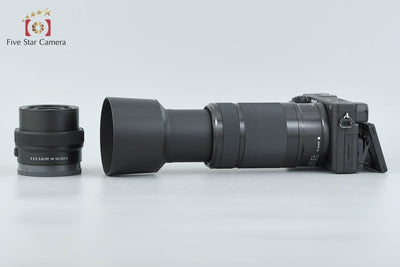 [Used] SONY Sony α6400 ILCE-6400 Black Double Zoom Lens Kit, Low Shutter Count, With Original Box