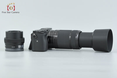 [Used] SONY Sony α6400 ILCE-6400 Black Double Zoom Lens Kit, Low Shutter Count, With Original Box