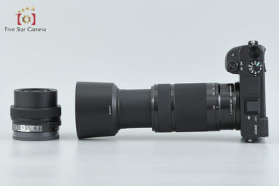 [Used] SONY Sony α6400 ILCE-6400 Black Double Zoom Lens Kit, Low Shutter Count, With Original Box