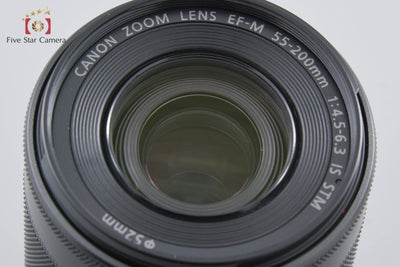 【中古】Canon キヤノン EF-M 55-200mm f/4.5-6.3 IS STM ブラック