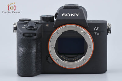 【中古】SONY ソニー α7III ILCE-7M3 ブラック ミラーレス一眼カメラ シャッター回数僅少