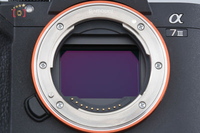 【中古】SONY ソニー α7III ILCE-7M3 ブラック ミラーレス一眼カメラ シャッター回数僅少