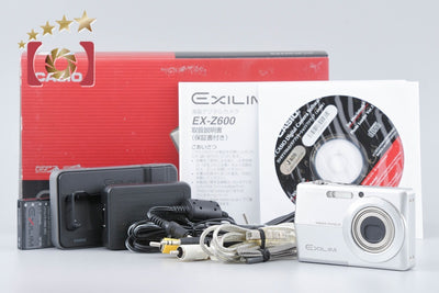 [Used] CASIO Casio EXILIM ZOOM EX-Z600 Silver Compact Digital Camera with Original Box