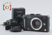 【中古】Panasonic パナソニック LUMIX DMC-GF1 エ スプリブラック ミラーレス一眼カメラ シャッター回数僅少
