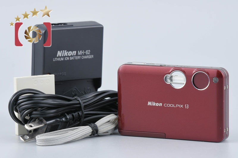 [Used] Nikon COOLPIX S3 Noble Wine Compact Digital Camera