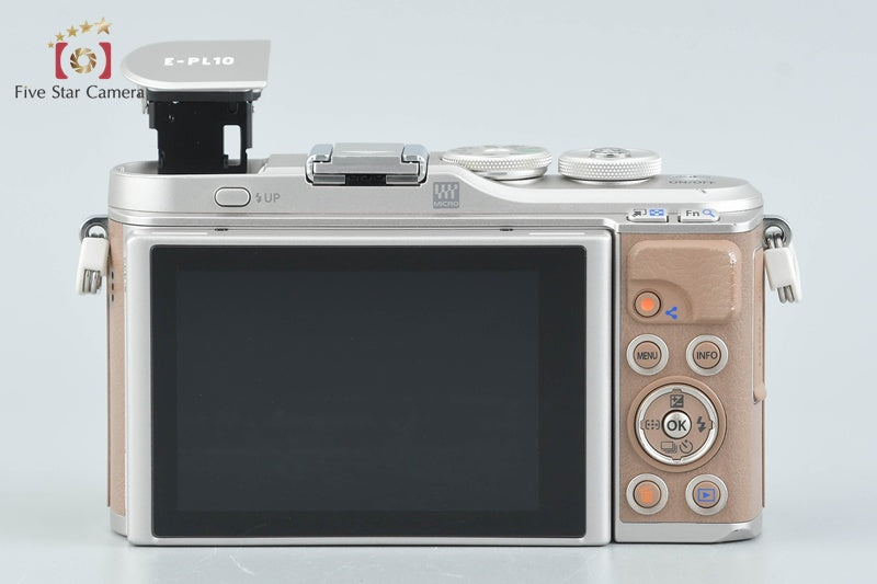 中古】OLYMPUS オリンパス PEN E-PL10 ブラウン ミラーレス一眼カメラ