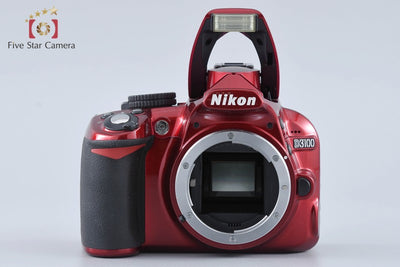 Used: Nikon D3100 18-55 VR Lens Kit Red, Low Shutter Count, With Original Box