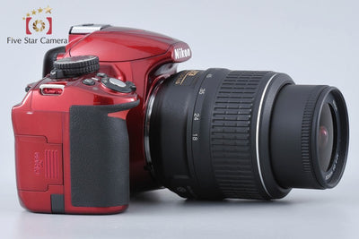 Used: Nikon D3100 18-55 VR Lens Kit Red, Low Shutter Count, With Original Box