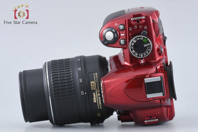 Used: Nikon D3100 18-55 VR Lens Kit Red, Low Shutter Count, With Original Box