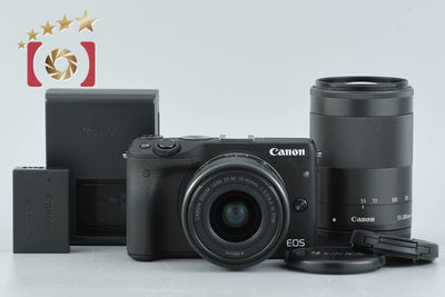 [Used] Canon EOS M3 Black Double Zoom Kit