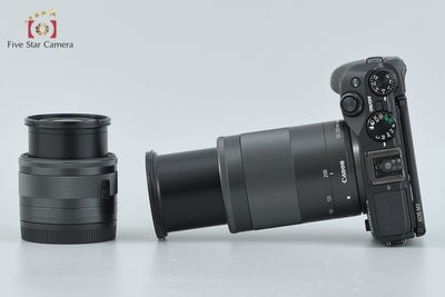 [Used] Canon EOS M3 Black Double Zoom Kit