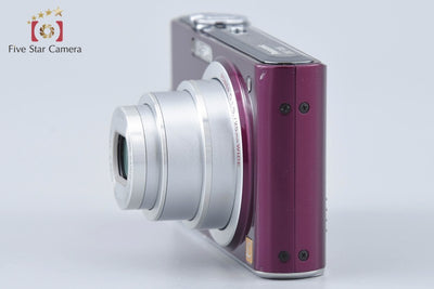 [Used] Panasonic LUMIX DMC-FX66 Violet Compact Digital Camera with Original Box