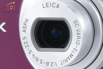[Used] Panasonic LUMIX DMC-FX66 Violet Compact Digital Camera with Original Box