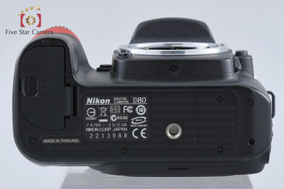 [Used] Nikon D80 Digital SLR Camera, Low Shutter Count
