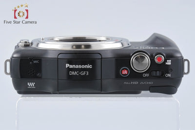 【中古】Panasonic パナソニック LUMIX DMC-GF3 エスプリブラック ミラーレス一眼カメラ シャッター回数僅少