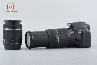【中古】Canon キヤノン EOS Kiss X7 ダブルズームキット ブラック 元箱付き