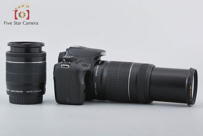 【中古】Canon キヤノン EOS Kiss X7 ダブルズームキット ブラック 元箱付き