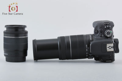 【中古】Canon キヤノン EOS Kiss X7 ダブルズームキット ブラック 元箱付き