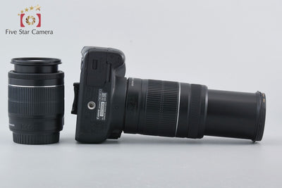 【中古】Canon キヤノン EOS Kiss X7 ダブルズームキット ブラック 元箱付き