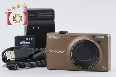 [Used] Nikon COOLPIX S6000 Soft Brown Compact Digital Camera