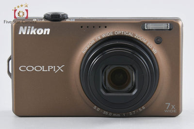 [Used] Nikon COOLPIX S6000 Soft Brown Compact Digital Camera