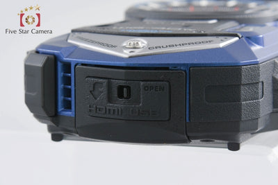 【中古】RICOH リコー WG-40W ブルー コンパクトデジタルカメラ シャッター回数僅少
