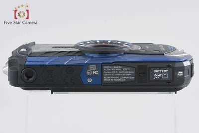 【中古】RICOH リコー WG-40W ブルー コンパクトデジタルカメラ シャッター回数僅少