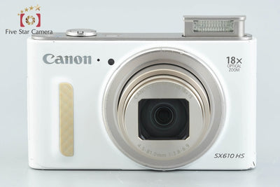 【中古】Canon キヤノン PowerShot SX610 HS ホワイト コンパクトデジタルカメラ