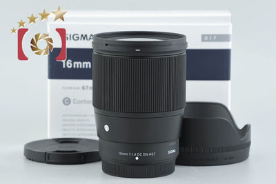 [Used] SIGMA 16mm f/1.4 DC DN Contemporary for Fujifilm X Mount with original box