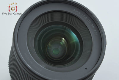 [Used] SIGMA 16mm f/1.4 DC DN Contemporary for Fujifilm X Mount with original box