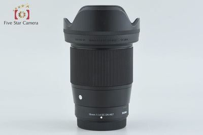 [Used] SIGMA 16mm f/1.4 DC DN Contemporary for Fujifilm X Mount with original box