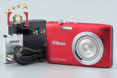 [Used] Nikon COOLPIX S2900 Red Compact Digital Camera