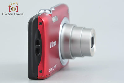 [Used] Nikon COOLPIX S2900 Red Compact Digital Camera