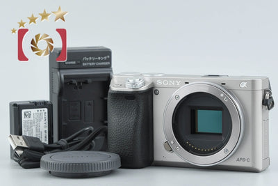 【中古】SONY ソニー α6000 ILCE-6000 シルバー ミラーレス一眼カメラ 多言語対応