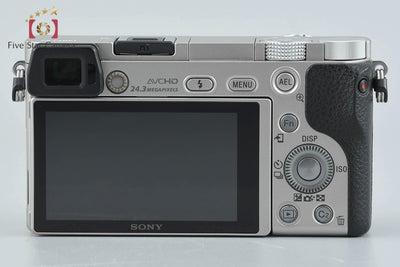 【中古】SONY ソニー α6000 ILCE-6000 シルバー ミラーレス一眼カメラ 多言語対応