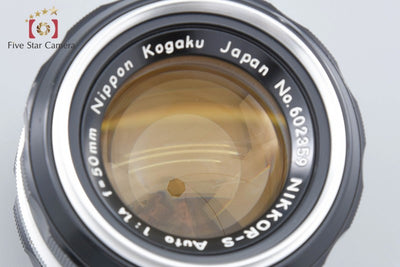 【中古】Nikon ニコン NIKKOR-S Auto 50mm f/1.4