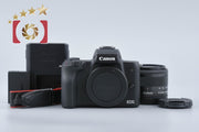 【中古】Canon キヤノン EOS Kiss M EF-M 15-45 IS STM レンズキット ブラック シャッター回数僅少
