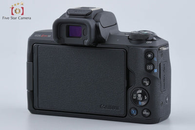 【中古】Canon キヤノン EOS Kiss M EF-M 15-45 IS STM レンズキット ブラック シャッター回数僅少