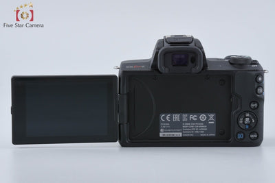 【中古】Canon キヤノン EOS Kiss M EF-M 15-45 IS STM レンズキット ブラック シャッター回数僅少