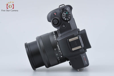 【中古】Canon キヤノン EOS Kiss M EF-M 15-45 IS STM レンズキット ブラック シャッター回数僅少