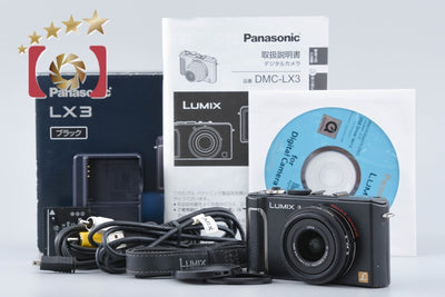 [Used] Panasonic LUMIX DMC-LX3 Black Compact Digital Camera with Original Box