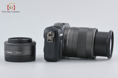 [Used] Canon EOS M Double Lens Kit Black with Original Box
