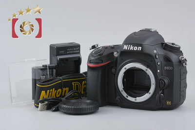 【中古】Nikon ニコン D600 デジタル一眼レフカメラ シャッター回数僅少