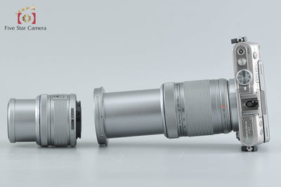 Used: OLYMPUS PEN Lite E-PL3 Double Zoom Lens Kit Silver