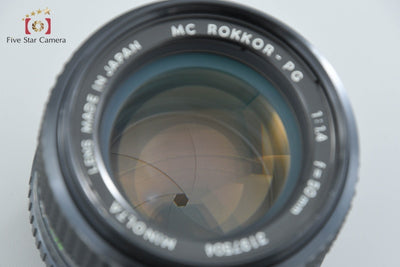 [Used] MINOLTA Minolta MC ROKKOR-PG 50mm f/1.4