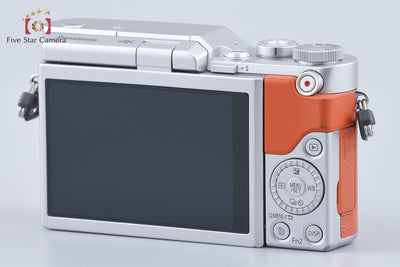 【中古】Panasonic パナソニック LUMIX DC-GF9 オレンジ ダブルレンズキット シャッター回数僅少
