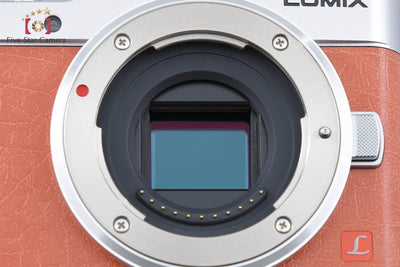 【中古】Panasonic パナソニック LUMIX DC-GF9 オレンジ ダブルレンズキット シャッター回数僅少