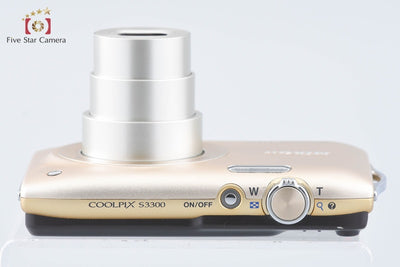 【中古】Nikon ニコン COOLPIX S3300 スイートゴールド コンパクトデジタルカメラ